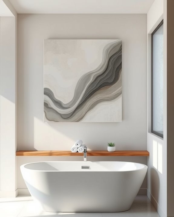 abstract art for bathrooms