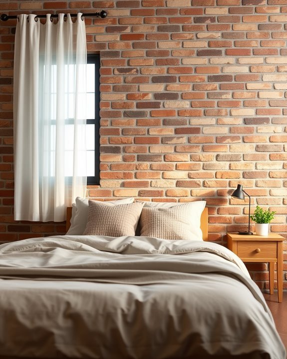 accent brick wall design