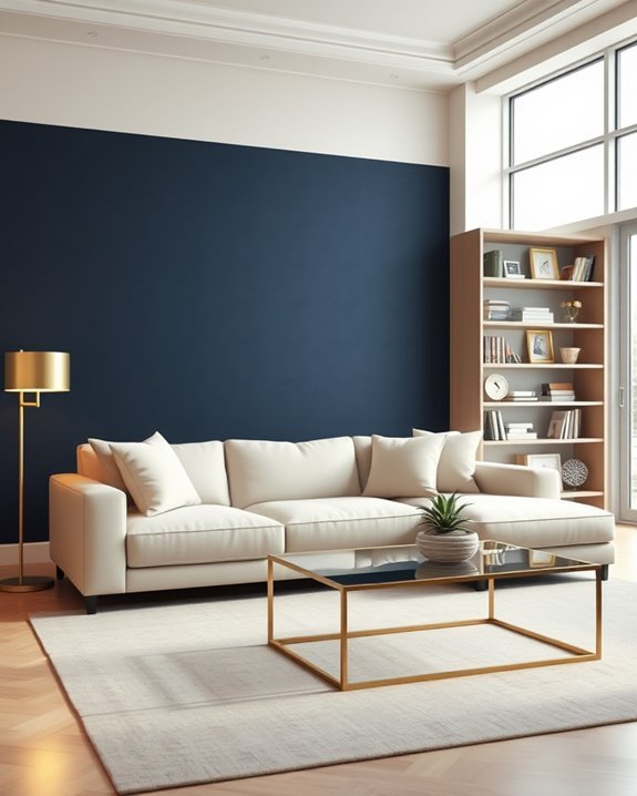 accent walls create depth