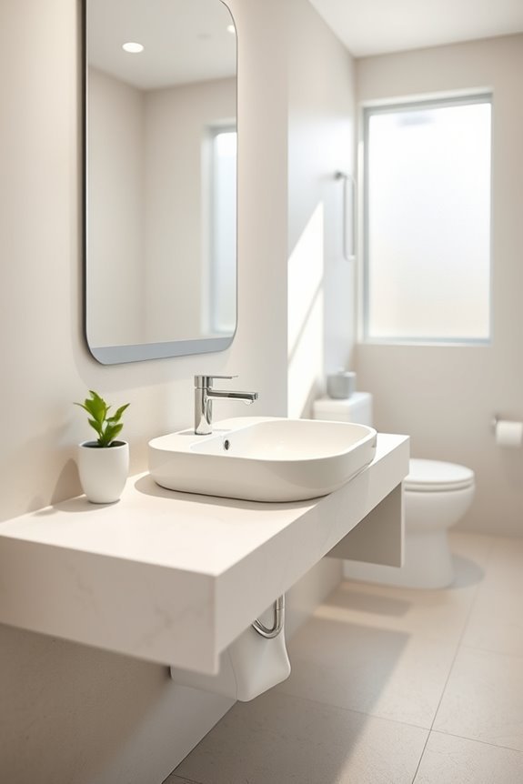 accessible raised sink design