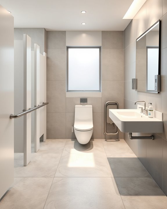 accessible toilet design features