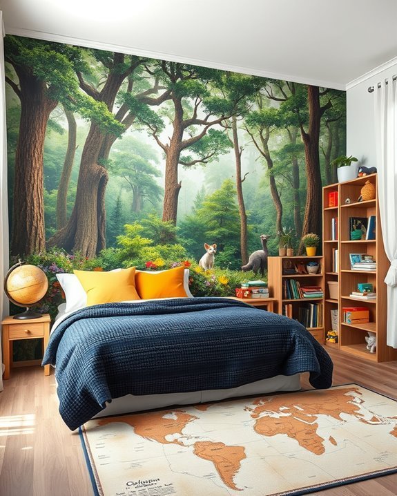 adventure themed room murals
