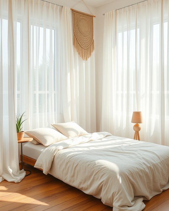 airy sheer earthy curtains