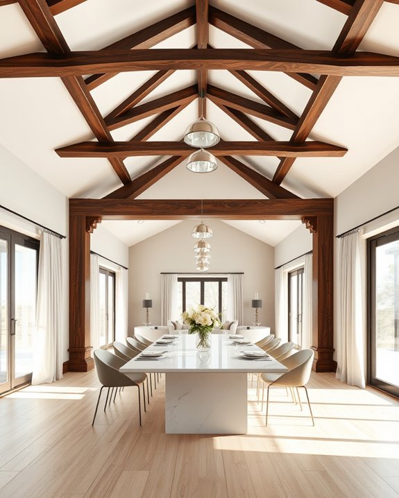 airy spacious dining room
