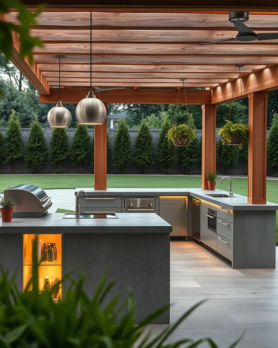 ambient lighting enhances concrete