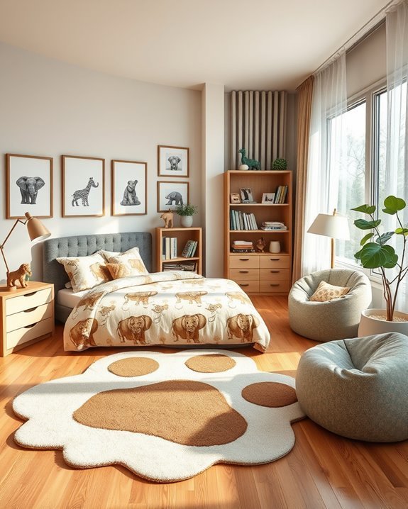 animal themed bedroom decor