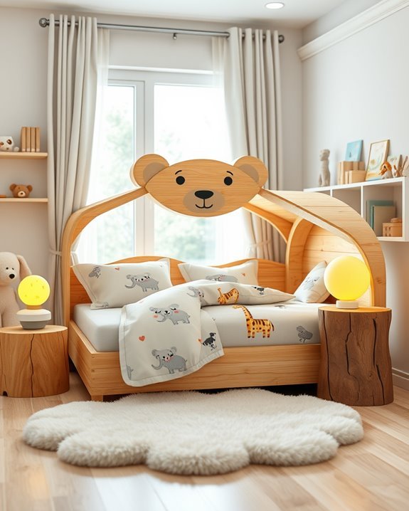 animal themed beds for children
