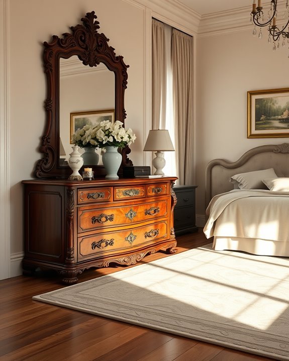 antique dressers enhance decor
