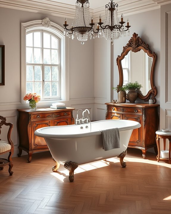 antique furniture adds charm
