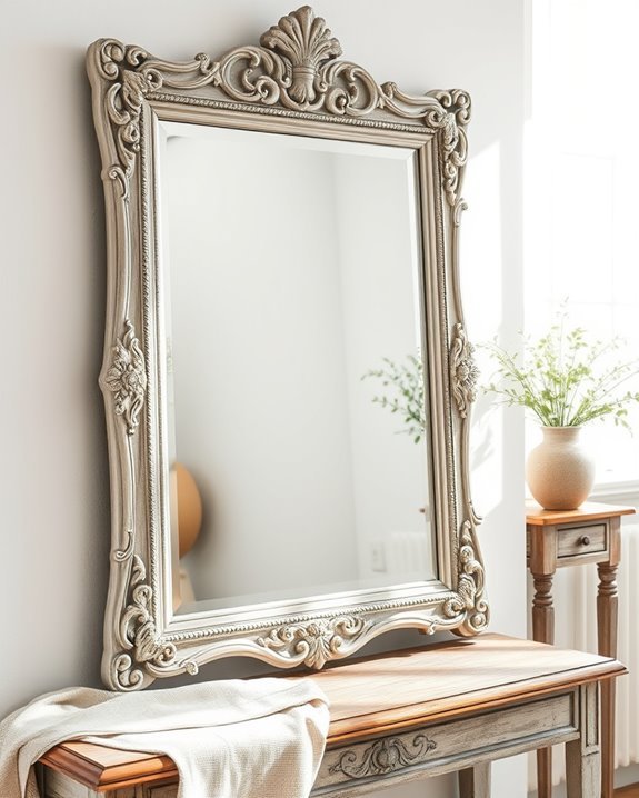 antique mirror frame restoration