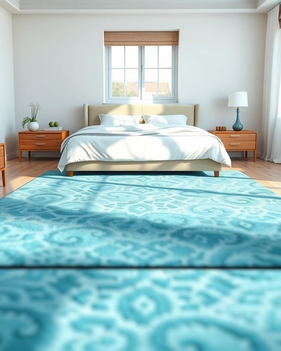 aqua blue rug trends