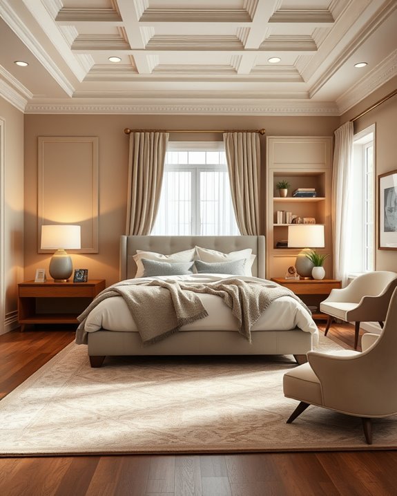 architectural elegance enhances bedrooms