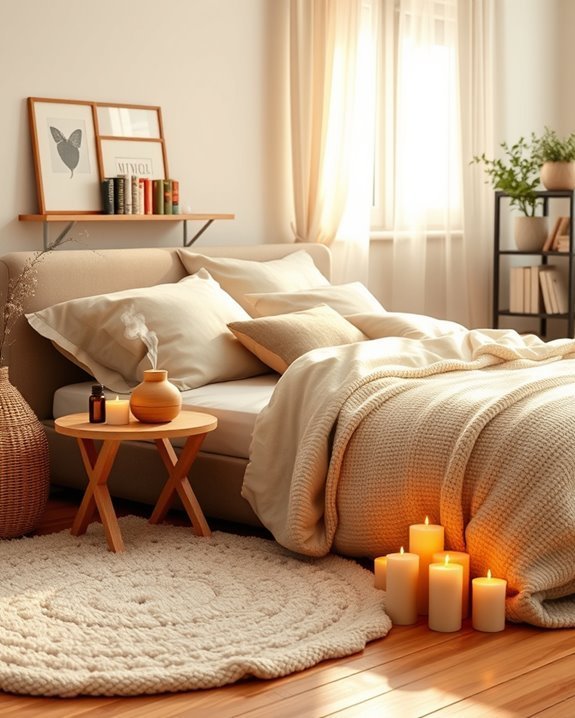 aromatherapy for cozy ambiance