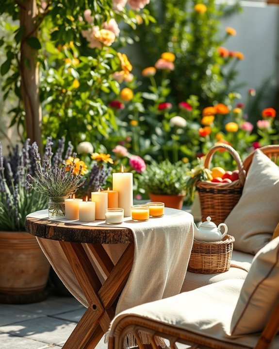 aromatic candles enhance relaxation