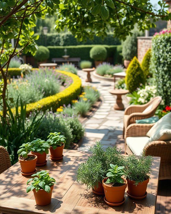 aromatic herb garden design
