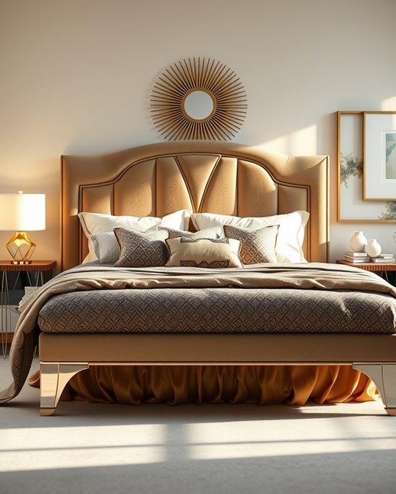 art deco bedroom elegance
