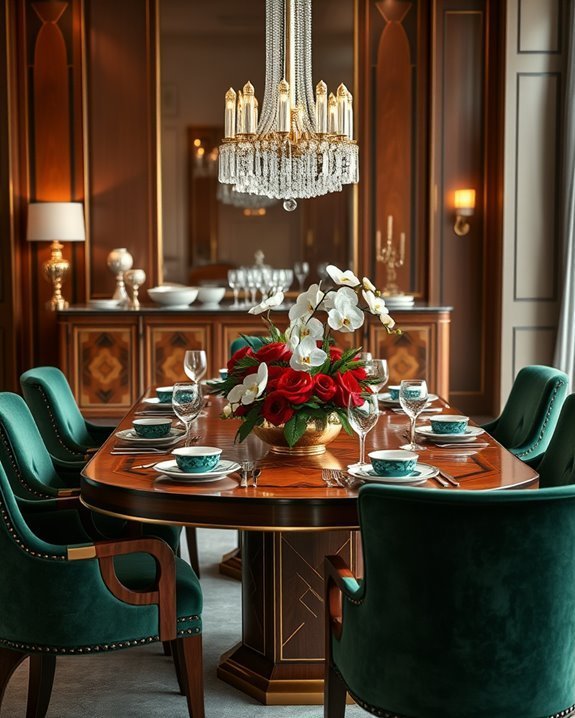 art deco dining elegance