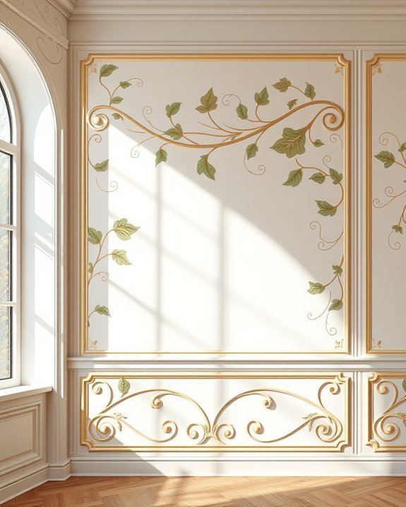 art nouveau wall design