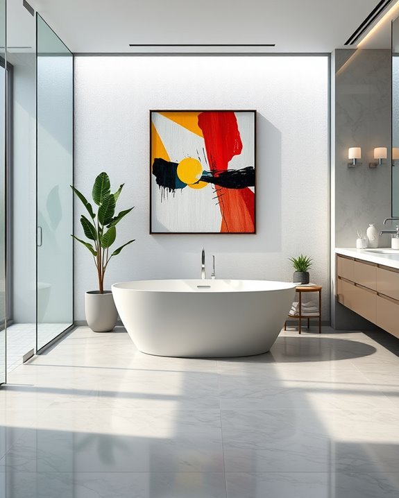 art transforms bathroom spaces