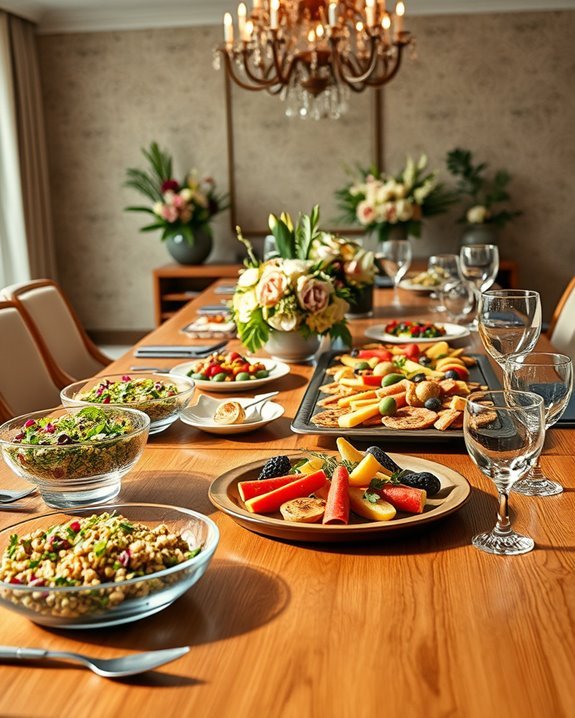 artful buffet plating techniques