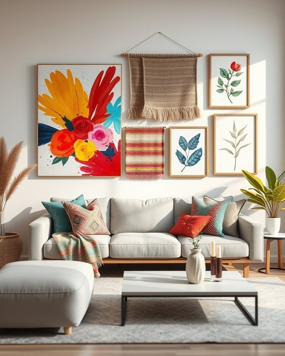 artful textured wall hangings