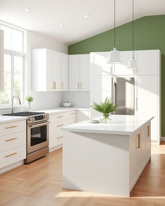 artichoke green kitchen transformation