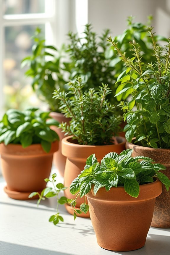 artificial herb garden charm