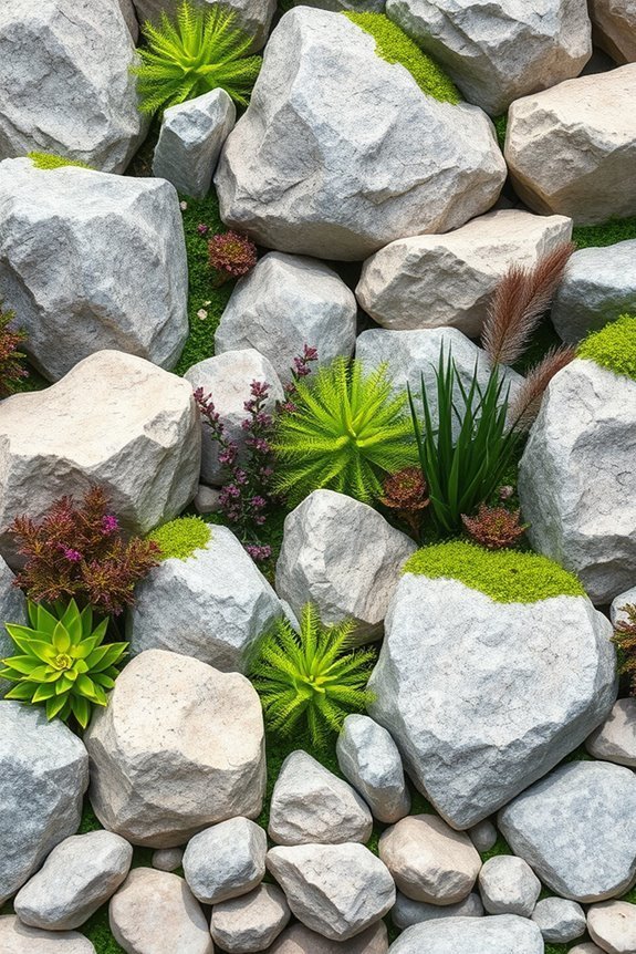 artificial rock garden design