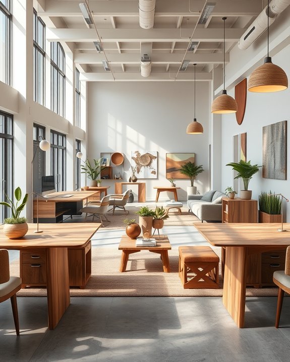 artisanal decor for workspace