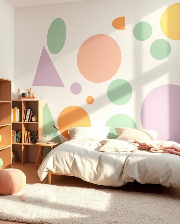 artistic abstract shapes accent