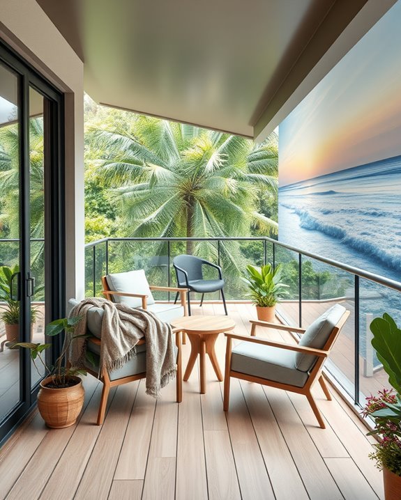 artistic balcony wall murals