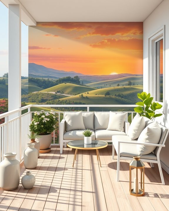 artistic balcony wall murals