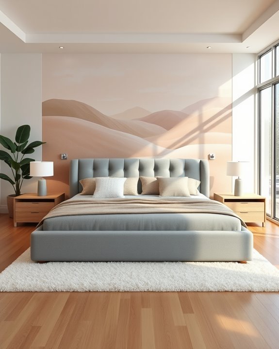 artistic bedroom wall murals