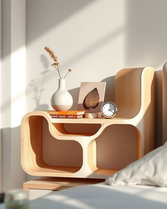 artistic bedside shelving ideas