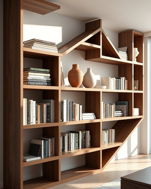 artistic bookshelf designs elevate decor