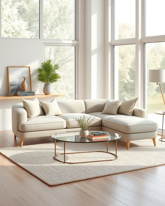 artistic chaise lounge layout