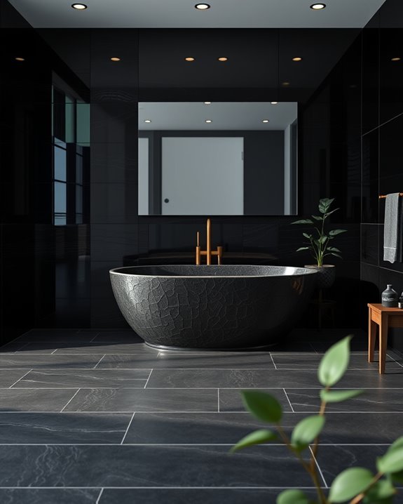 artistic dark ceramic accents