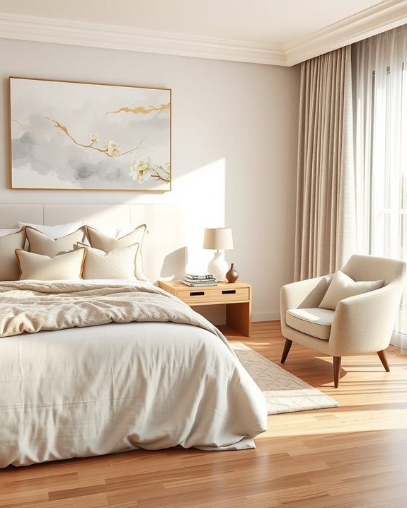 artistic decor enhances ambiance