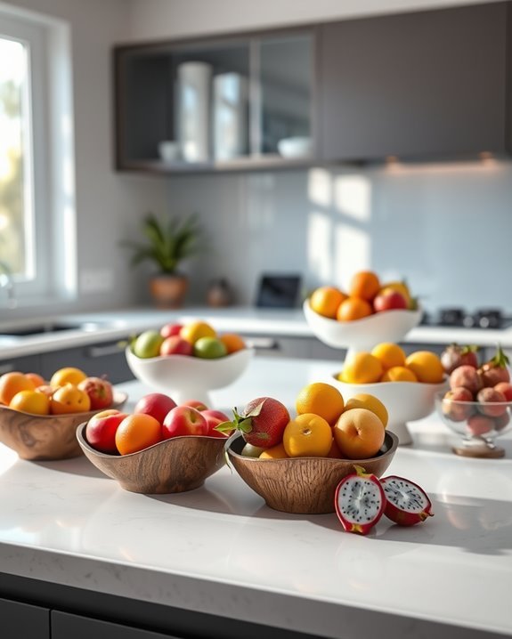 artistic eco friendly fruit bowls