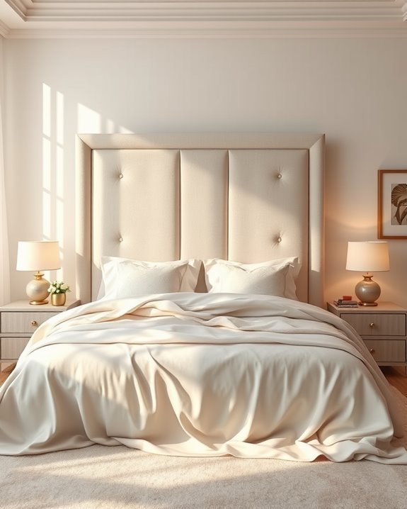 artistic fabric headboard design