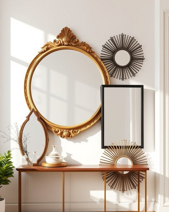 artistic focal point mirrors