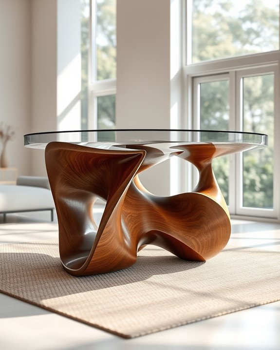 artistic functional sculptural table