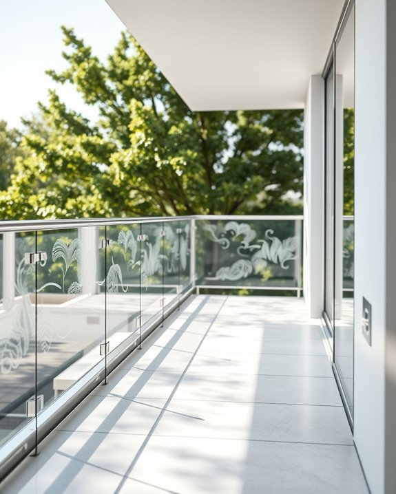 artistic glass railing designs