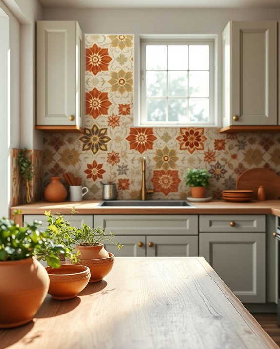 artistic hand painted tile designs