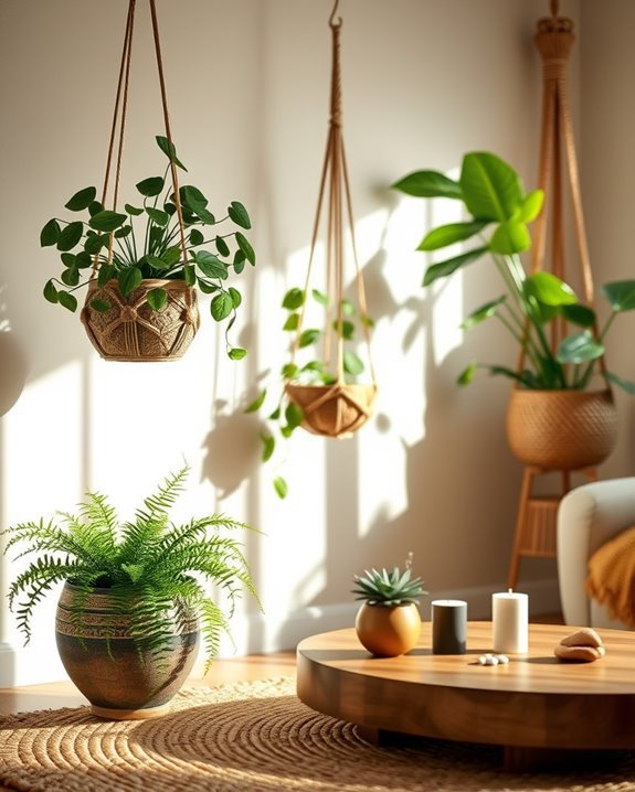 artistic hanging plant holders