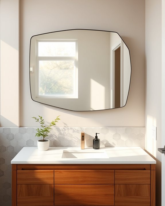 artistic mirror installations enhance aesthetics