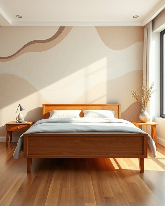 artistic mural bedroom transformation