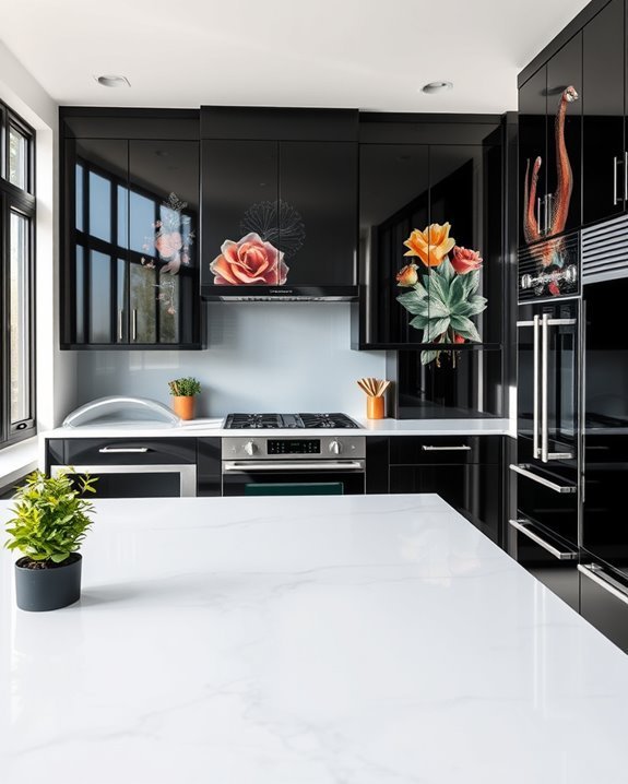 artistic murals enhance kitchens