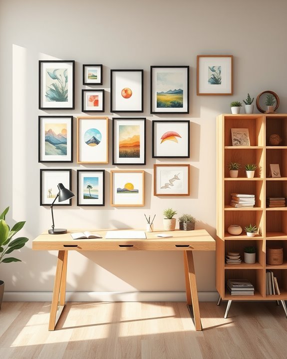 artistic office display ideas