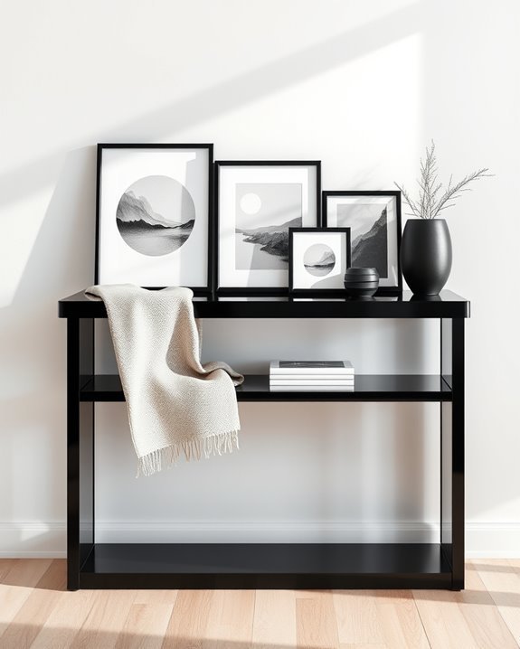 artistic prints enhance console